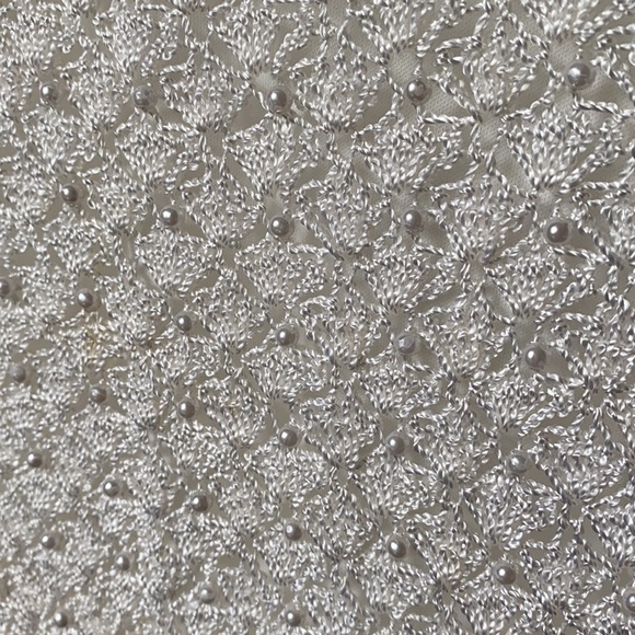 Pearl Embroidered Top Short Sleeve with undershirt - Picture 3 of 7